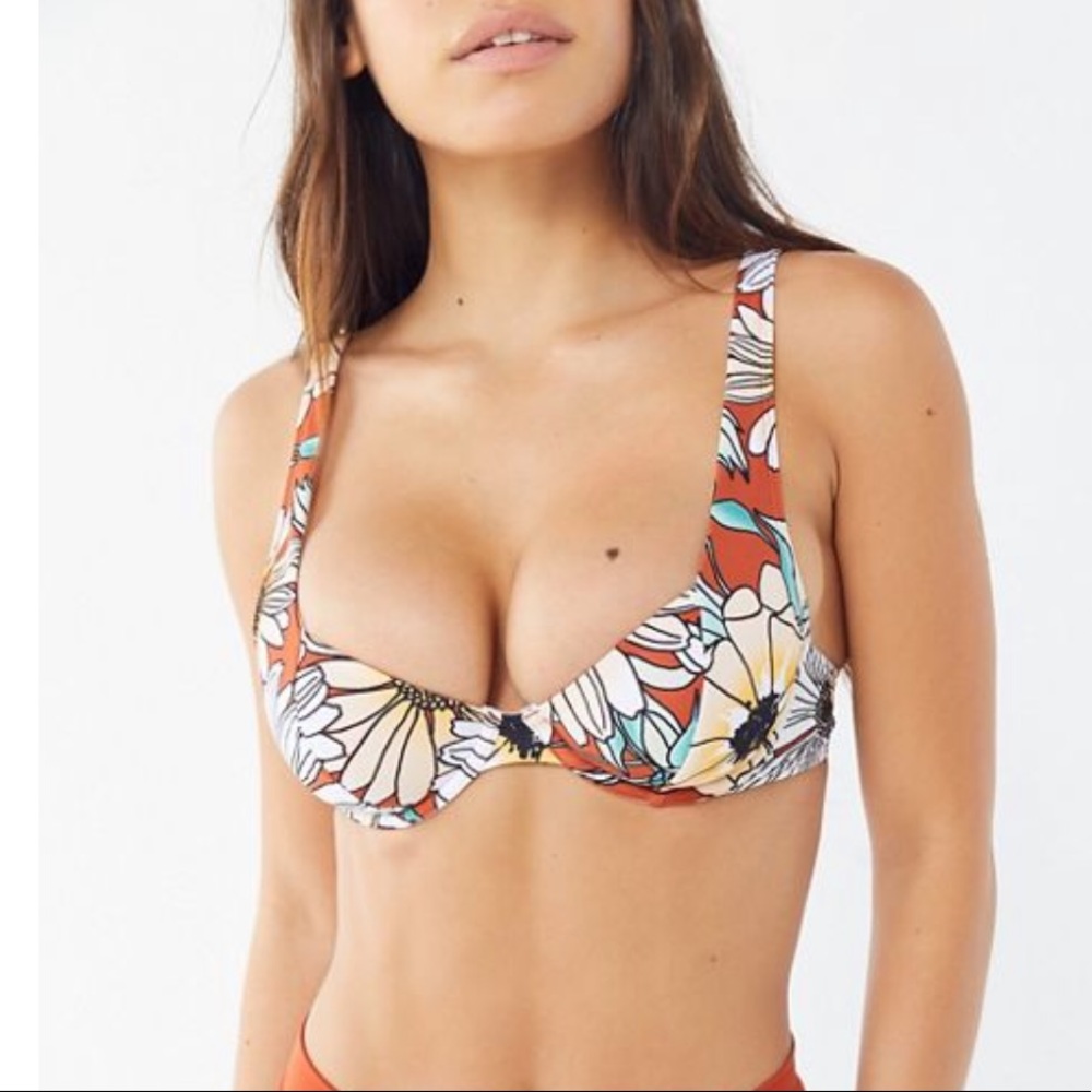 Out From Under Printed Tulip Top - Bikini